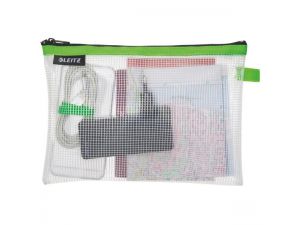 KOSZULKA LEITZ WOW M ZIELONA Z SUWAKIEM WODOODPORNA SASZETKA PODRÓŻNA