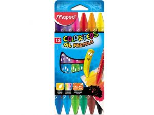 KREDKI COLORPEPS PASTELE 12 KOL 864010