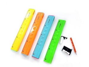 LINIJKA 20 CM COLOURS 4W1 Y-PLUS