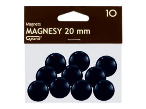 MAGNESY GRAND 20MM 10 SZT. CZARNE