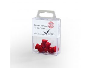 MAGNESY VICTORY OFFICE 13MM 10 SZT. CZERWONE