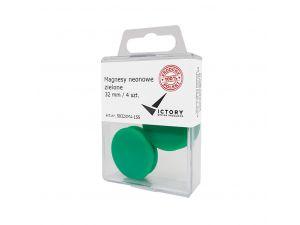 MAGNESY VICTORY OFFICE 32MM 4 SZT. NEONOWE ZIELONE