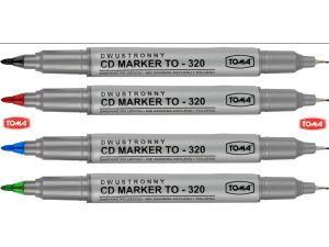 MARKER TOMA TO-320 DO CD/DVD DWUSTRONNY CZERWONY