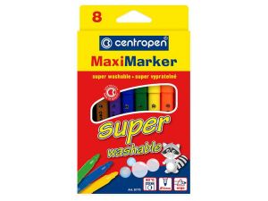 MARKER CENTROPEN MAXI 8770 MIX 8 SZT OKRĄGŁA KOŃCÓWKA