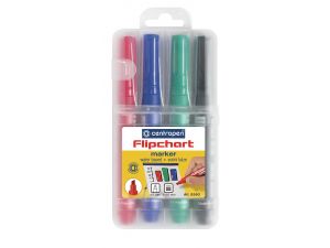 MARKER DO FLIPCHARTÓW CENTROPEN 8560 MIX 4 SZT ŚCIĘTA KOŃCÓWKA