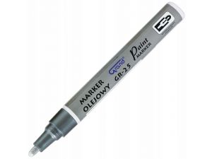MARKER OLEJOWY GRAND GR-25 OKRĄGŁA KOŃCÓWKA SREBRNY