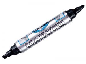 MARKER PERMANENTNY CENTRUM CZARNY PODWÓJNA KOŃCÓWKA 84120