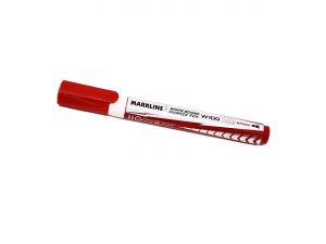 MARKER SUCHOŚCIERALNY LINC MARKLINE W100 CZERWONY OKRĄGŁA KOŃCÓWKA