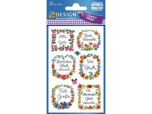 NAKLEJKA Z-DESIGN 54216 ŻYCZENIA PAPIEROWA