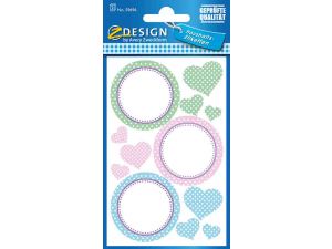 NAKLEJKA Z-DESIGN 59696  NA SŁOIKI PAPIEROWA WYCOFYWANE