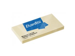 NOTES SAMOPRZYLEPNY BANTEX 125X75MM ŻÓŁTY