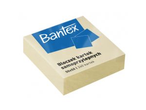 NOTES SAMOPRZYLEPNY BANTEX 50X50MM ŻÓŁTY 240 KARTEK