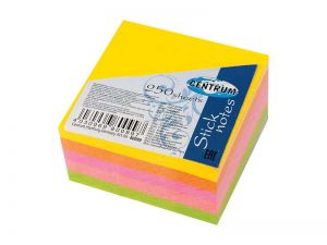 NOTES SAMOPRZYLEPNY CENTRUM 51X51MM 5X50 KARTECZEK NEONOWYCH