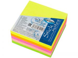 NOTES SAMOPRZYLEPNY CENTRUM 76X76MM 400 KARTEK 5 KOLORÓW NEONOWYCH 82212