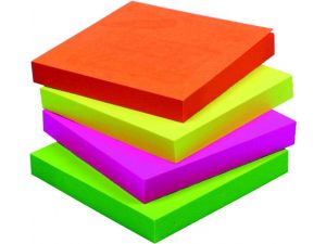 NOTES SAMOPRZYLEPNY CENTRUM 76X76MM 80 KARTEK NEONOWYCH