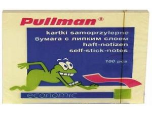 NOTES SAMOPRZYLEPNY PULLMAN 100X75MM ŻÓŁTY
