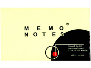 NOTES SAMOPRZYLEPNY DALPO 125X75MM ŻÓŁTY