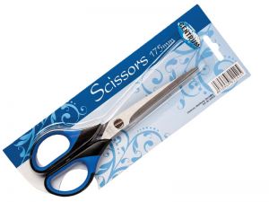 NOŻYCZKI CENTRUM 17,5CM GUMOWANY NIEBIESKI UCHWYT 82242