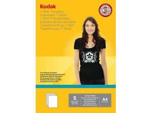 PAPIER FOTO KODAK A4 120G 5 ARKUSZY DO NADRUKU NA CIENMY T-SHIRT