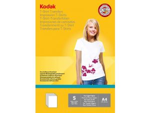 PAPIER FOTO KODAK A4 120G 5 ARKUSZY DO NADRUKU NA JASNY T-SHIRT