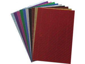 PAPIER KOLOROWY FALISTY A4 10 KOLORÓW METALLIC 88087