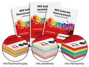 PAPIER KSERO EMERSON A4 80G MIX INTENSYWNY 20 ARKUSZY 5 KOLORÓW