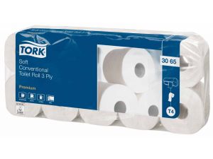 PAP.TOALER.TORK 3-WARSTW. BIAŁY OP.10ROL PAPIER TOALETOWY PREMIUM