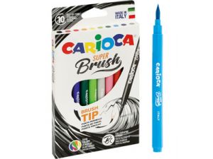 PISAKI CARIOCA BRUSH TIP 10 KOLORÓW