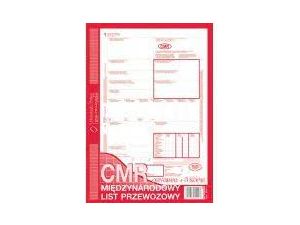 D CMR - MIĘDZYNARODOWY LIST PRZEWOZOWY 800-1 DRUK