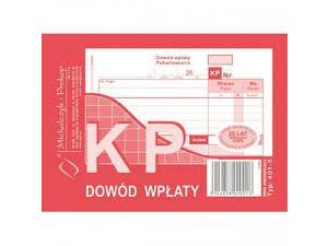 D KP DOWÓD WPŁATY A6 WIEL. 401-5 DRUK