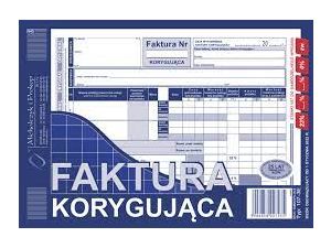 D FAKTURA VAT KORYGUJĄCA A5 2SKŁ.107-3E DRUK 107-3E