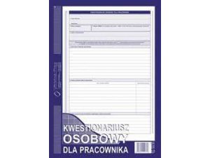 D KWITARIUSZ OSOBOWY A4 DLA PRACOWNIKA 504-B1