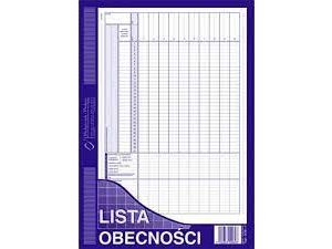 D LISTA OBECNOŚCI A4 506-1 / DRUKATOR+