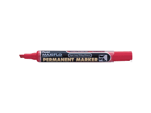 MARKER PERMANENTNY PENTEL NLF 60 CZERWONY ŚCIĘTA KOŃCÓWKA