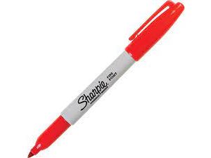 MARKER PERMANENTNY SHARPIE FINE CZERWONY