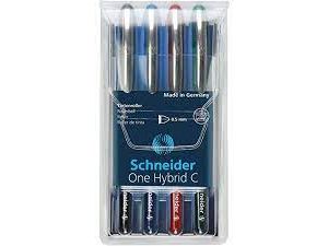 PIÓRO KULKOWE SCHNEIDER ONE HYBRID N 0,5 KOMPLET 4 KOLORY