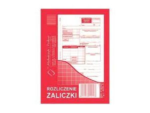 D ROZLICZENIE ZALICZKI A6 409-5 DRUK