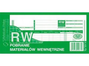D RW POBRANIE MATERIAŁÓW 1/3 A4 354-8 DRUK