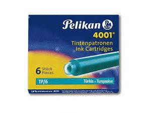NABOJE ATRAMENTOWE PELIKAN TP/6 TURKUSOWE