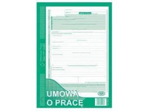 D UMOWA O PRACĘ A4 2SKŁ. 500-1N DRUK