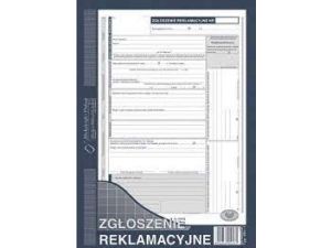 D ZGŁOSZENIE REKLAMACYJNE A4 601-1 DRUK