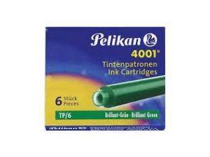 NABOJE ATRAMENTOWE PELIKAN TP/6 ZIELONE