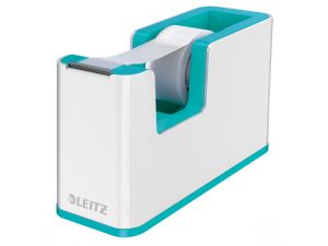 PODAJNIK DO TAŚMY LEITZ WOW BIAŁO-TURKUSOWY
