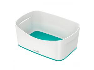 POJEMNIK LEITZ MYBOX BEZ POKRYWY BIAŁO-TURKUSOWY