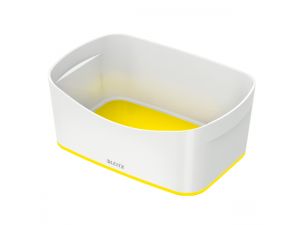 POJEMNIK LEITZ MYBOX BEZ POKRYWY BIAŁO-ŻÓŁTY