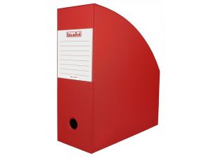 POJEMNIK NA CZASOPISMA BIURFOL 110MM CZERWONY