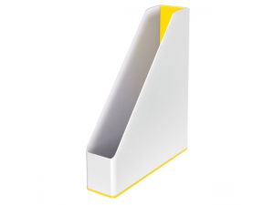 POJEMNIK NA CZASOPISMA LEITZ WOW BIAŁO-ŻÓŁTY