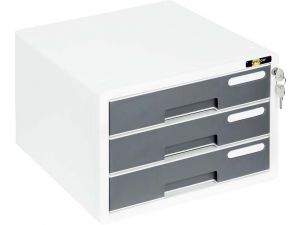 POJEMNIK YELLOW ONE 3 SZUFLADY YL-SP03 SZARY