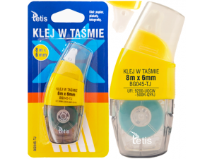KLEJ W TAŚMIE TETIS 8M x 6MM