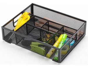 ORGANIZER NA BIURKO Q-CONNECT OFFICE SET METALOWY CZARNY KF17291